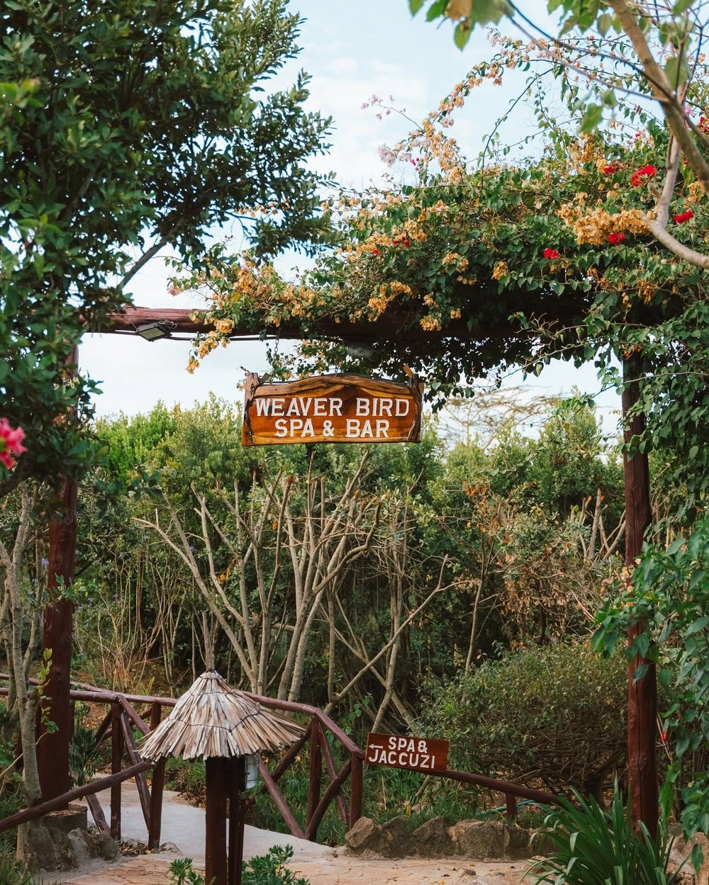 Weaver Bird Spa & Bar entrance — Rhino Watch Safari Lodge